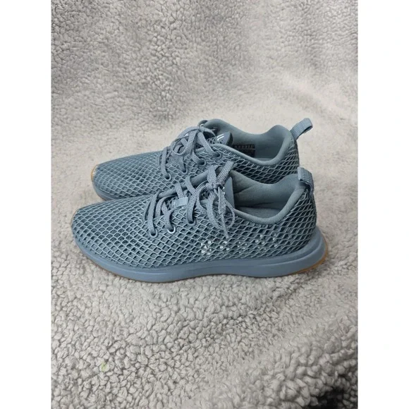 Nobull Project Knit Runner Diamond Mesh Blue Gum Running Shoes Women 8.5 Men 7 - Picture 5 of 14
